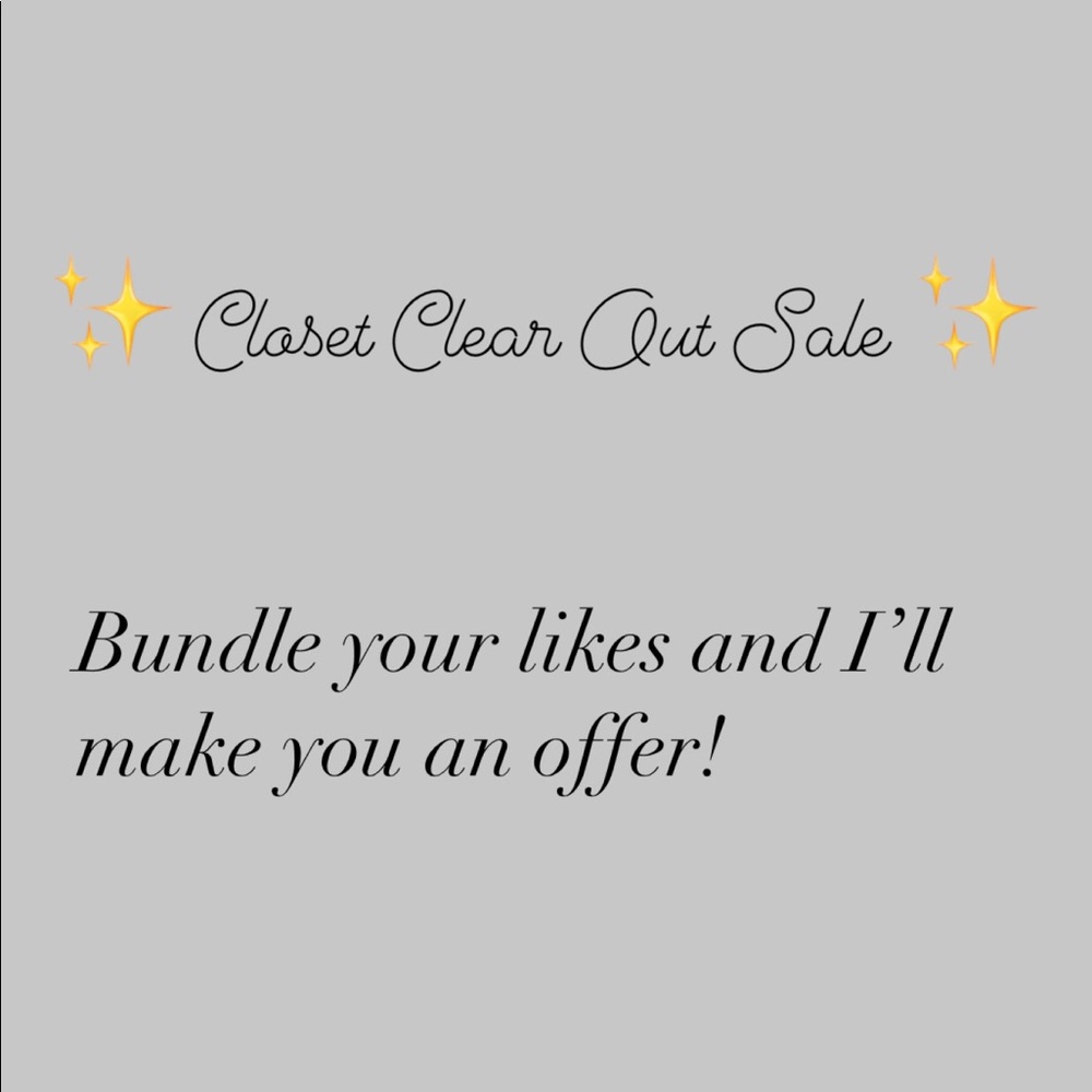Closet Clear Out Sale :)